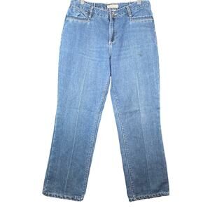 Natural Reflections Womens Jeans Blue Denim Purple Fleece Lined Straight 14